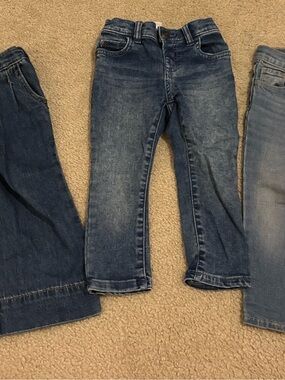 Lot of 3 pairs of girls size 2T Denim Jeans